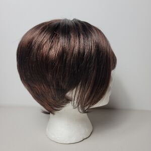 Sense Hairdo Angled Cut Short Comfort Cap Wig, Dark Brown Sintétic Hair